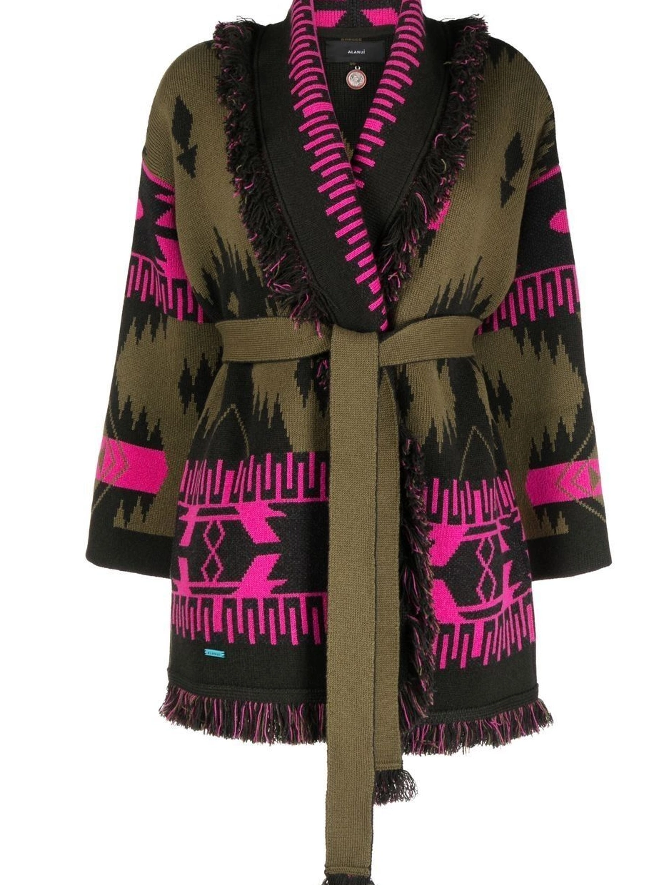 Affordable cardigan geometric-jacquard Icon Women Alanui 0810